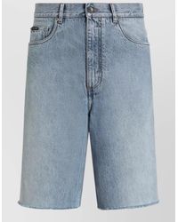 Dolce & Gabbana - Light Wash Shorts Nylon Silk Five Pockets - Lyst