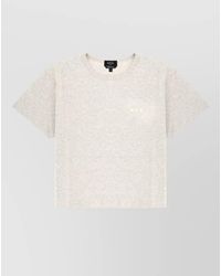 A.P.C. - Organic Cotton Logo-Print T-Shirt - Lyst