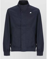 K-Way - Short High Neck Jacket Grosgrain Trims - Lyst