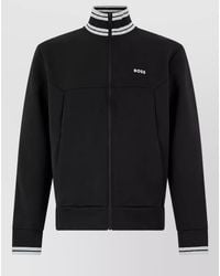 BOSS - Regular-Fit Zip-Up Hoodie - Lyst