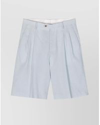 Lardini - Tailored Pleated Shorts Pockets - Lyst