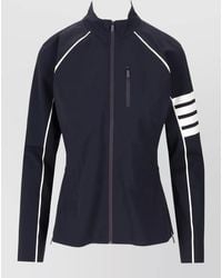Thom Browne - Compression Zip Jacket High Collar Stripes - Lyst
