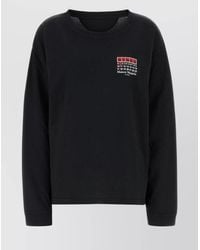 Maison Margiela - Oversized Long Sleeve Cotton T-Shirt - Lyst