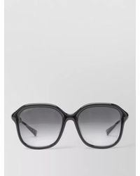 Gucci - Square Frame Sunglasses Gradient Lenses Metal Accents - Lyst