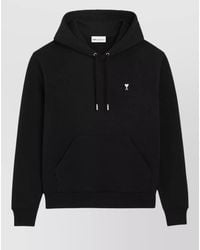 Ami Paris - Ami De Coeur Cotton Logo Hoodie - Lyst
