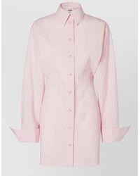 Fendi - Cotton Poplin Shirt Dress - Lyst