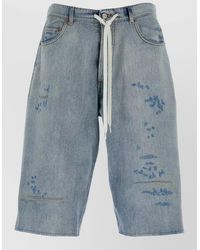 MM6 by Maison Margiela - Cotton Bermuda Shorts - Lyst