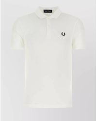 Fred Perry - Piquet Polo Shirt Collar Sleeves - Lyst