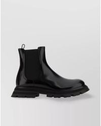 McQueen - Leather Chelsea Ankle Boots - Lyst