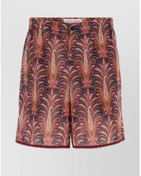 Valentino Garavani - Printed Cotton Bermuda Shorts - Lyst