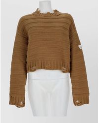 MM6 by Maison Margiela - Wool Blend Sweatshirt - Lyst