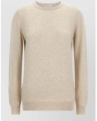 Brunello Cucinelli - Cashmere Crew Neck Sweater Long Sleeves - Lyst