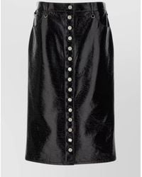 Courreges - High-Rise Vinyl Mini Skirt - Lyst