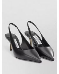 Jimmy Choo - Love 65Mm Leather Slingback Kitten Heel Pumps - Lyst