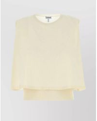 Loewe - Wool Sleeveless Knitted Top - Lyst