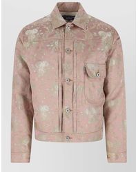 Junya Watanabe - Long Sleeve Collared Coat Floral Pattern Pocket - Lyst