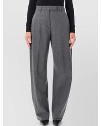 Thelatest - High-Rise Wide-Leg Suit Trousers - Lyst