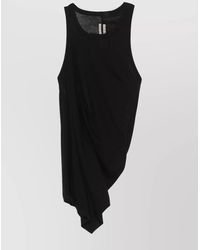 Rick Owens - Draped Asymmetric Sleeveless Top Drape - Lyst