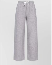 Polo Ralph Lauren - Straight Trousers With Elastic Waistband And Side Pockets - Lyst