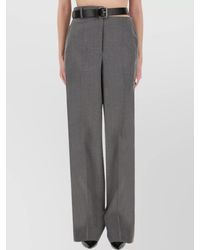 Stella McCartney - Wide-Leg Trousers With Belt Loops And Pockets - Lyst