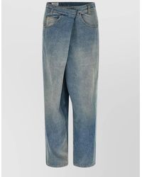 Maison Margiela - Denim Wrap Asymmetric Wide-Leg Jeans - Lyst