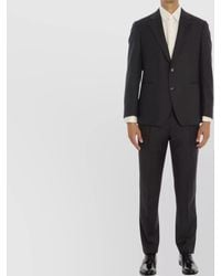 Lardini - Wool Suit With Straight-Leg Trousers - Lyst