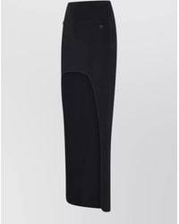 Courreges - Viscose-Blend Asymmetric Maxi Skirt - Lyst