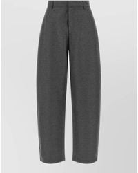 ARMARIUM - Virgin Wool Mid-Rise Tapered Tailored Trousers - Lyst