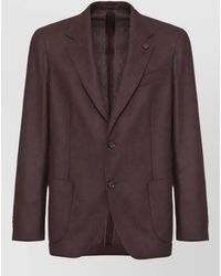 Lardini - Cashmere Blend Single-Breasted Suit Jacket - Lyst