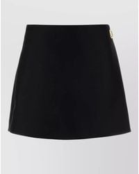 Balenciaga - Wool Silk Mini Skort - Lyst