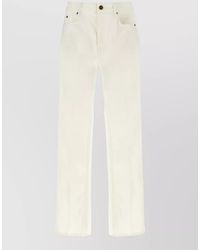 Balmain - Denim High-Rise Straight-Leg Jeans - Lyst