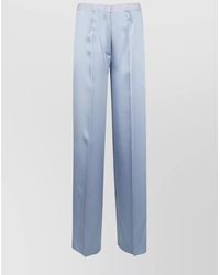 forte_forte - Satin High-Rise Wide-Leg Trousers - Lyst