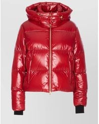 Moose Knuckles - Quilted Hooded Jacket Zip Pockets - Lyst