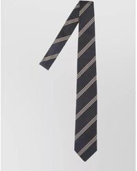 Lardini - Striped Tie Smooth Finish Adjustable Length - Lyst