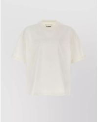 Jil Sander - Cotton Oversized Logo-Print T-Shirt - Lyst