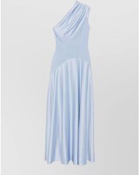 Solace London - Draped One-Shoulder Sleeveless Maxi Dress - Lyst