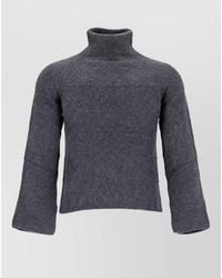 Emporio Armani - Alpaca Wool Blend Brushed Roll Neck Jumper - Lyst