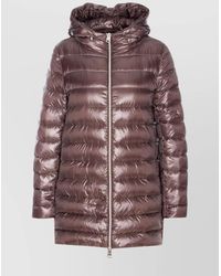 Herno - Down A-Shape Hooded Midi Puffer Jacket - Lyst