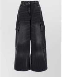 Palm Angels - Denim Wide-Leg Trousers - Lyst