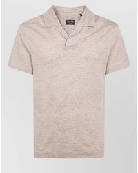 ZEGNA - Leisurewear Polo Shirt V Neck Short Sleeves - Lyst