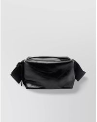 Uma Wang - Medium Leather Shoulder Bag With Adjustable Strap - Lyst