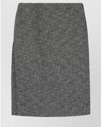 Gucci - Textured Wool Midi Pencil Skirt - Lyst