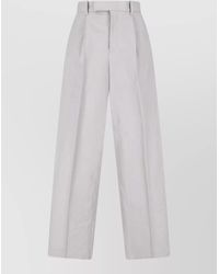 Jil Sander - Straight Trousers Belt Loops Button Detail - Lyst