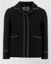 Fendi - Piping-Detail Front-Pockets Blazer - Lyst