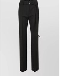 Max Mara - Flared Long Pants Straight Leg Belt Loops - Lyst