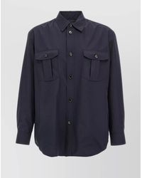 Brioni - Silk Vagabond Shirt Jacket - Lyst