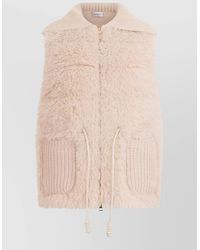 Moncler - Cashmere Blend Sleeveless High Neck Vest - Lyst