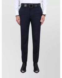 McQueen - Wool Tailored Cigarette Trousers - Lyst