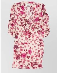 Isabel Marant - Short Floral Dress - Lyst