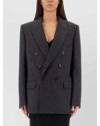 Saint Laurent - Cassandre Double-Breasted Jacket - Lyst